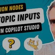 Узлы вопросов против ввода тем в Copilot Studio