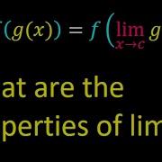 Properties Of Limits