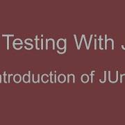 JUnit Tutorial 01 Introduction Of JUnit