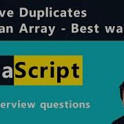 How To Remove Duplicate Elements From An Array JavaScript Top JavaScript Interview Questions