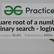 GFG Square Root Of A Number Medium C Algorithm Explained