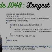 Leetcode 1048 Longest String Chain
