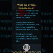 22 What Are Python Namespaces Python Interview Questions And Answers Shorts