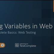 Using Variables In Web Tests TestComplete Basics Web Testing