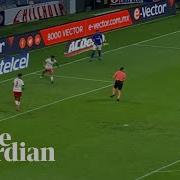 Referee Accidentally Blocks Goal Bound Shot In Mexican Football Match