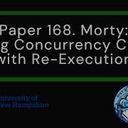 Paper 168 Morty Scaling Concurrency Control With Re Execution