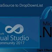 Microsoft Visual Studio Add SqlDataSource To DropDownList