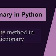 How To Add Multiple Items In Dictionary Update Method In Dictionary Dictionary In Python Tutorial