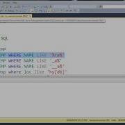 Like Operator Sql Server 2012 Vlr Training