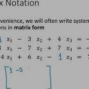 Linear Algebra Lecture 2 Elimination