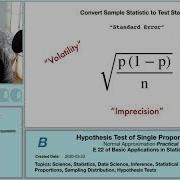 Hypothesis Test Of Single Proportion P3 Of 7 Statistics Data Science