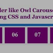Slider Or Carousel Like Owl Carousel In Vanilla Javascript