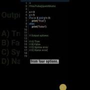 Python Quiz 31 Operators Quiz Can You Guess The Output Of This Python Code Python MCQs