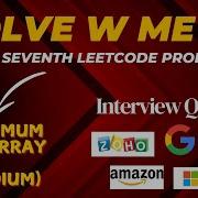 Maximum Subarray LeetCode Python Programming Tech Tamizhachi Tamil Leetcode Techtamizhachi
