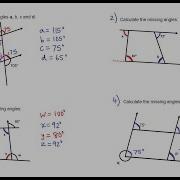 Calculating Angles On Parallel Lines