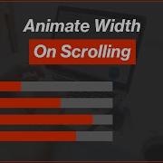 Arabic HTML CSS JavaScript Tutorials Animate Width On Scrolling