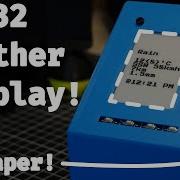 ESP32 Powered Waveshare EPaper Weather Display