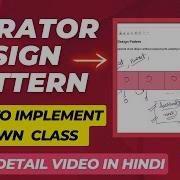 Iterator Design Pattern How To Implement Iterator Design Pattern Design Pattern Series