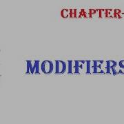 Java Modifiers Java Tutorial W3Schools Chapter 30 English