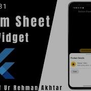 Bottom Sheet Widget Explained Urdu Hindi Flutter 215 Widgets Series