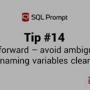 SQL Prompt Rename Aliases And Variables
