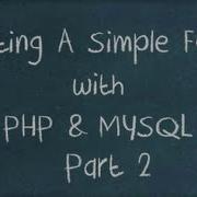 Creating A Forum With PHP MySQL Part 2