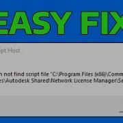 How To Fix Cannot Find Script File In Windows