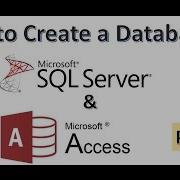 Как создать базу данных в Access и SQL Server Часть 1 очень просто