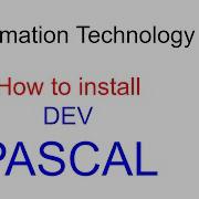 How To Install Dev Pascal