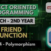 Lec 4 Friend Function OOPM B Tech 2nd Year