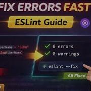 How To Fix JavaScript Warnings Errors With ESLint JavaScript Mastery Course Lesson 47