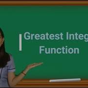 Precalculus Greatest Integer Function