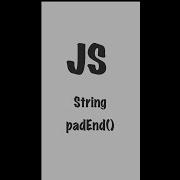 String Prototype PadEnd JavaScript Frontend Shorts