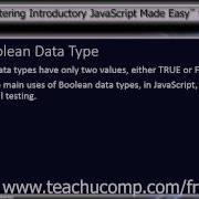 JavaScript Training Tutorial The Boolean Data Type