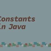 Constants In Java