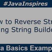 How To Reverse A String Using String Builder Java Inspires