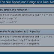 Annihilators And The Matrix Of A Dual Map
