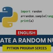 Python Program To Generate A Random Number English Learn Python Programming