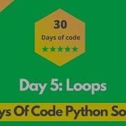 HackerRank Day 5 Loops Problem Solution In Python 30 Days Of Code Solutions Programmingoneonone