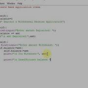 Python Program To Create Bank Application Class