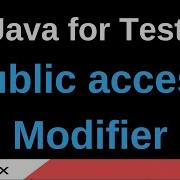 Java For Testers Part 178 Public Access Modifier