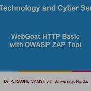 62 WebGoat HTTP Basic With OWASP ZAP Tool