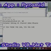 Visual Studio VB Net Tutorial Simple Pyramid