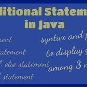 Conditional Statements In Java If Statement Switch Statement