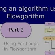 Writing And Algorithm Using Flowgorithm Part 2 For Loops