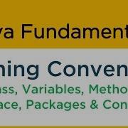 Java Naming Conventions In Java Java Tutorial For Beginners 14