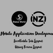 Scrollable Tab Layout Frame Layout Android Java Inzi Programmer