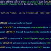 SQL 087 String Scalar CONVERT Or How Can I Change Bits Per Character