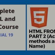 HTML Form Part2 Action Method Name Tutorial 19