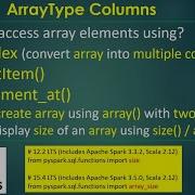 51 How To Access Array Elements Using GetItem Element At Index Array Size Pyspark PART 51